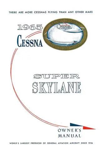 Cessna P206 Super Skylane 1965 Owner's Manual 1
