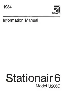Cessna U206g Stationair 6 1984 Pilot's Information Manual 1