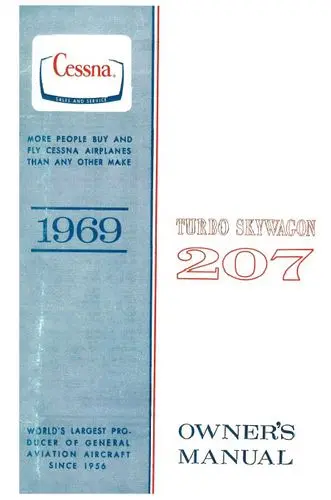 Cessna Turbo 207 Skywagon 1969 Owner's Manual 1