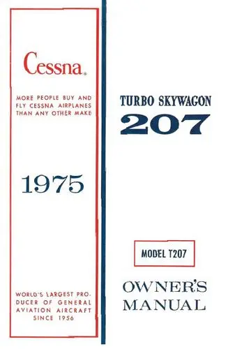 Cessna Turbo 207 Skywagon 1975 Owner's Manual 1