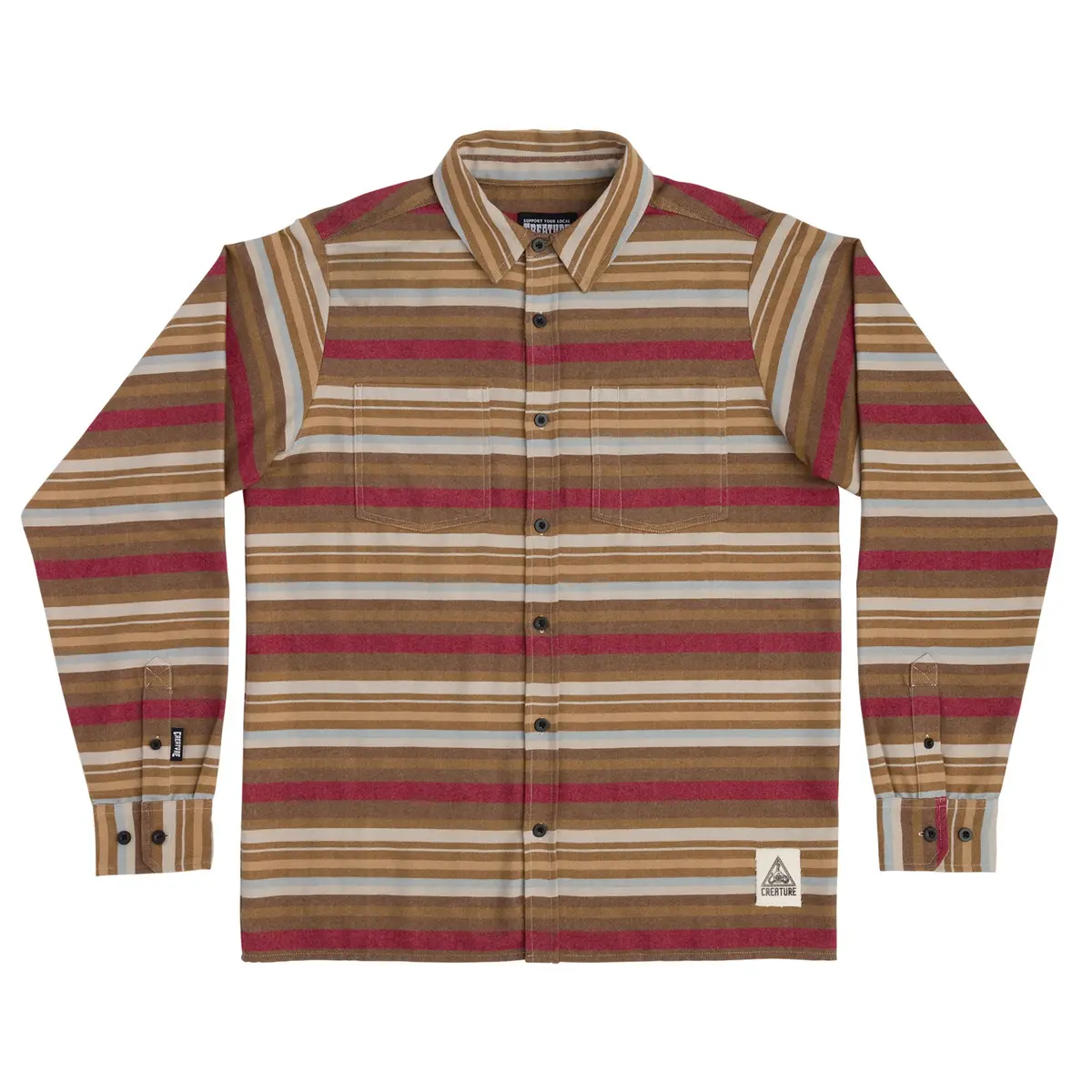 Creature Take Warning L/S Flannel Top Desert Rise 1