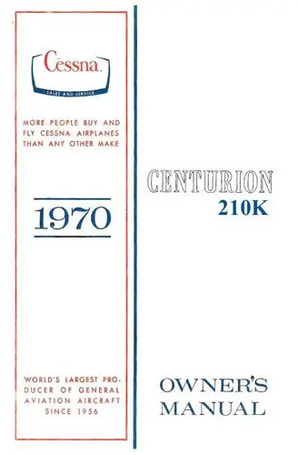 Cessna 210K Centurion1970 Owner's Manual 1
