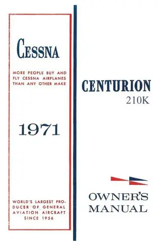 Cessna 210K Centurion1971 Owner's Manual 1
