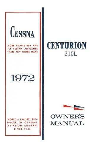 Cessna 210L Centurion 1972 Owner's Manual 1
