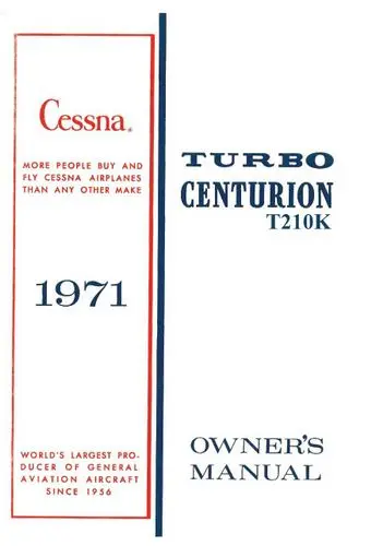 Cessna Turbo 210K Centurion 1971 Owner's Manual 1