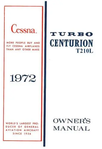 Cessna Turbo 210L Centurion 1972 Owner's Manual 1