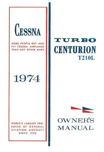 Cessna Turbo 210L Centurion 1974 Owner's Manual 1