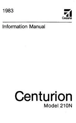 Cessna 210N Centurion 1983 Pilot's Information Manual 1