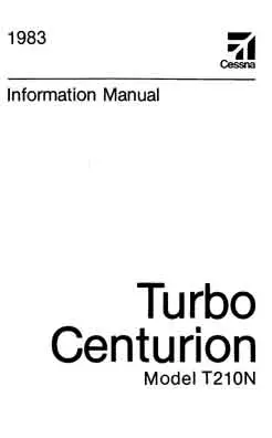 Cessna Turbo 210N Centurion 1983 Pilot's Information Manual 1