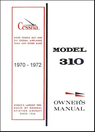 Cessna 310Q 1970-72 Owner's Manual 1