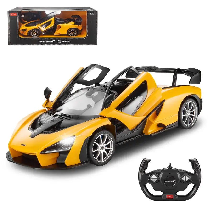 Rastar Radio Controlled Mclaren Senna Remote Control Car - Yellow 1
