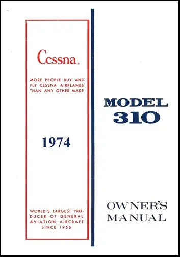 Cessna 310Q 1974 Owner's Manual 1