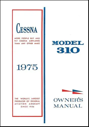 Cessna 310R 1975 Owner's Manual 1