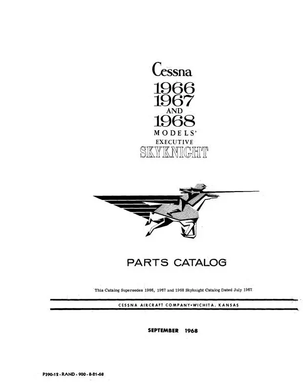 Cessna 320 Skyknight 1966-68 Parts Catalog 1