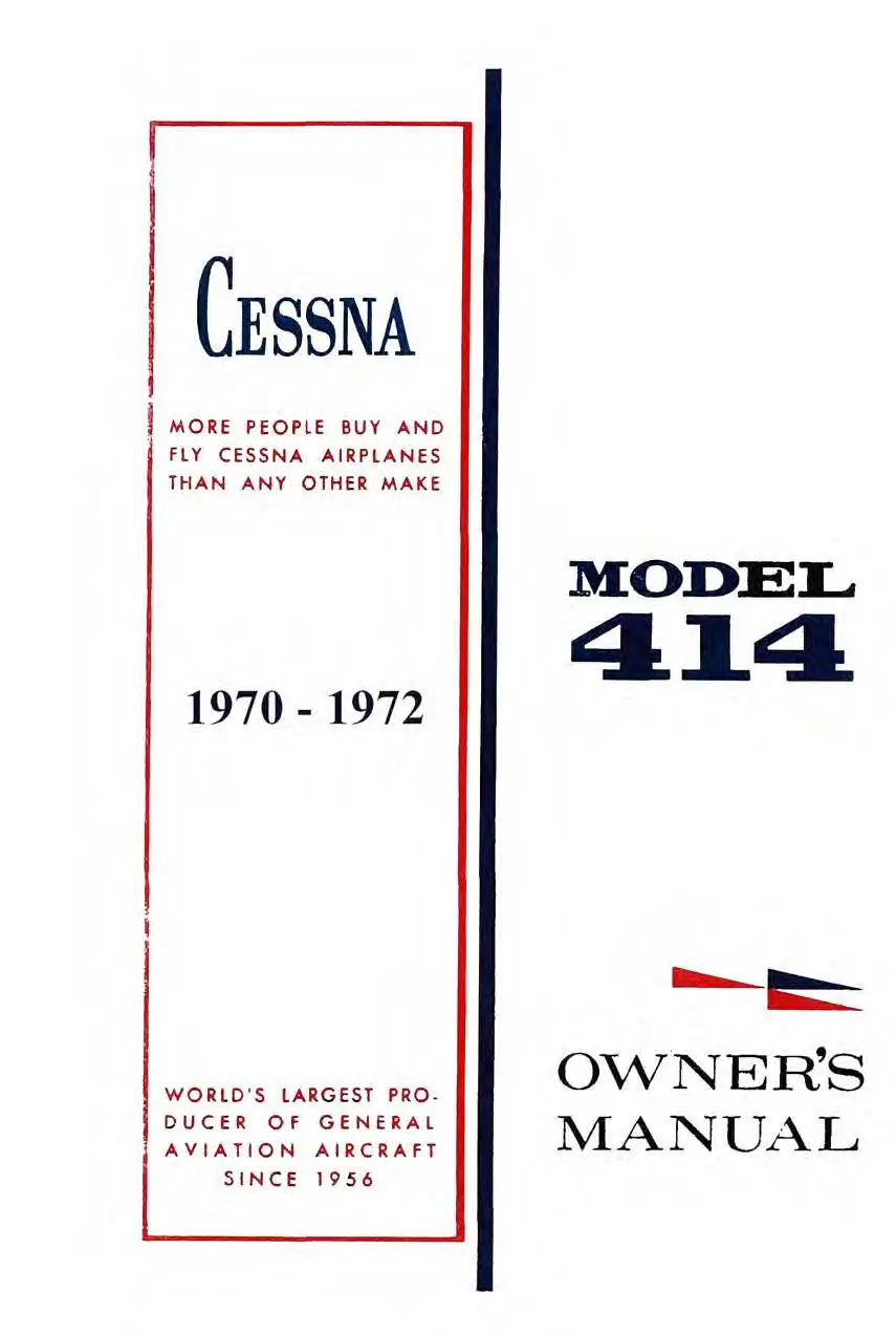 Cessna 414 1970-72 Owner's Manual 1