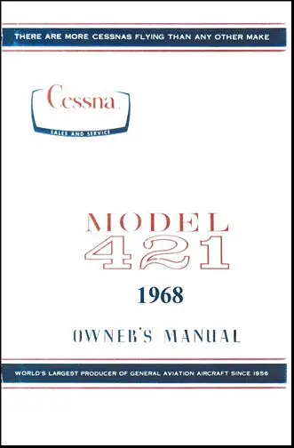 Cessna 421 1968 Owner's Manual 1