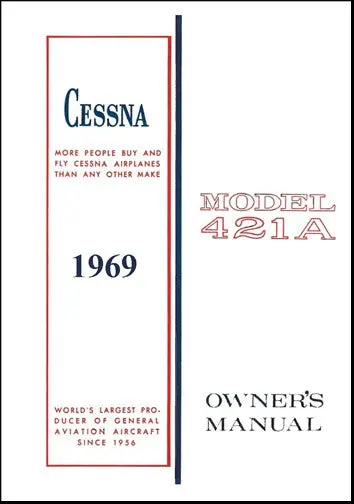 Cessna 421A 1969 Owner's Manual 1