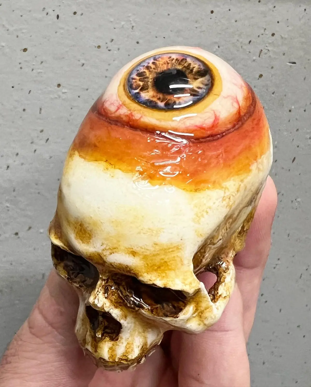 Eyeball Skull Pendant 1