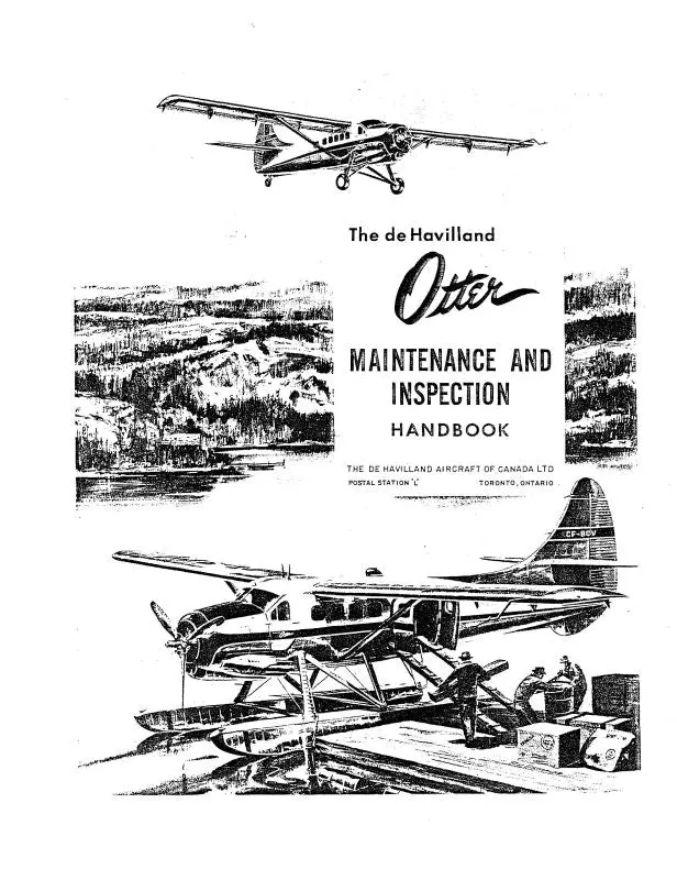 Dehavilland Dhc-3 Otter 1958 Maintenance & Inspection (Deotterm) 1
