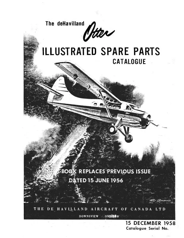 Dehavilland Otter 1958 Illustrated Parts (Deotter58p) 1