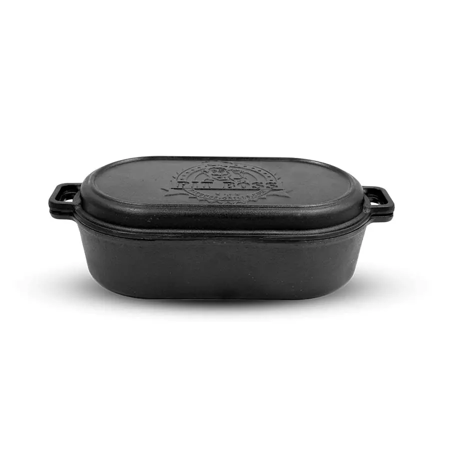 6-Qt Cast Iron Roaster With Lid 1