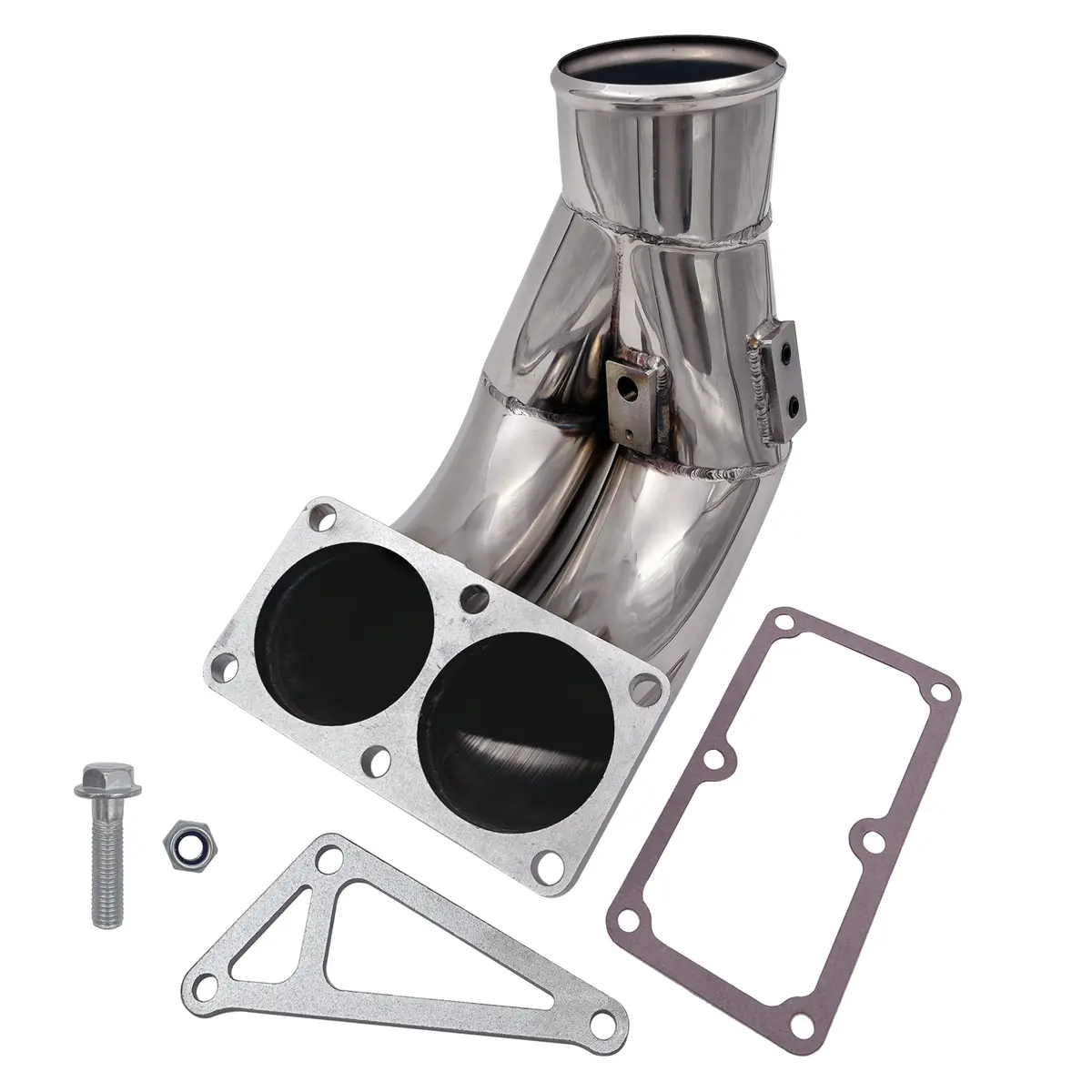 Trucktok 2007-2018 6.7L Dodge Ram 2500 3500 Cummins Diesel 3.5Inch High Flow Intake Manifold Elbow Tube Horn 1