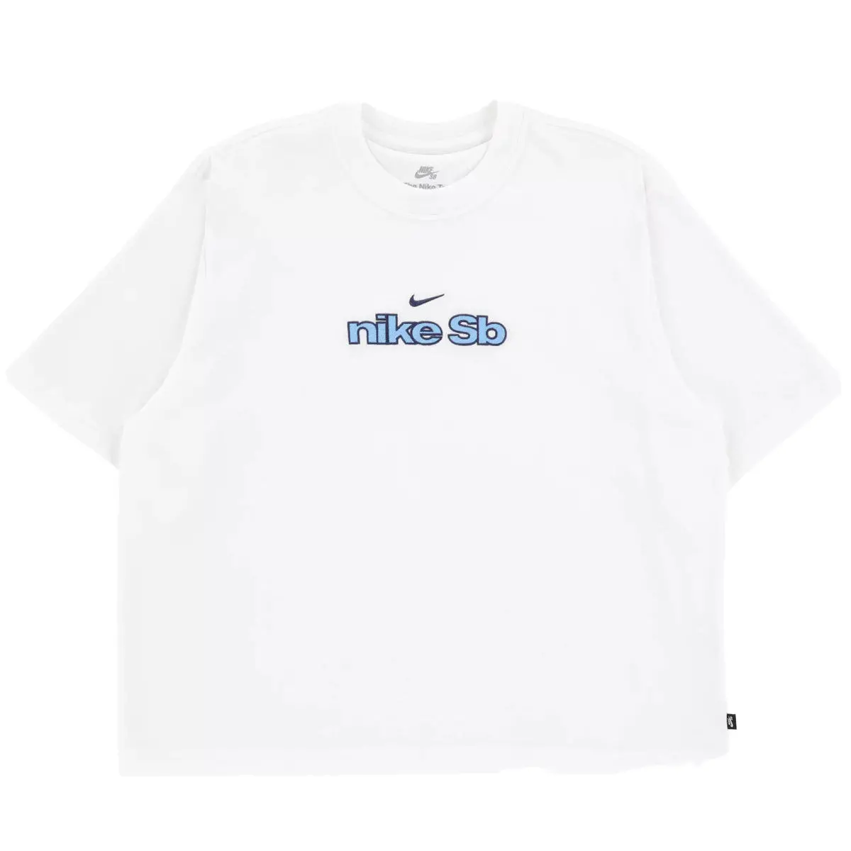 Nike Sb Women's Embroidered Skate T-Shirt White 1