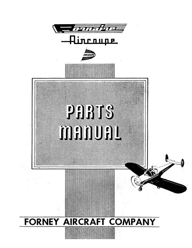 Ercoupe Parts Manual 1959 Parts Manual (Erpartsmanual59) 1