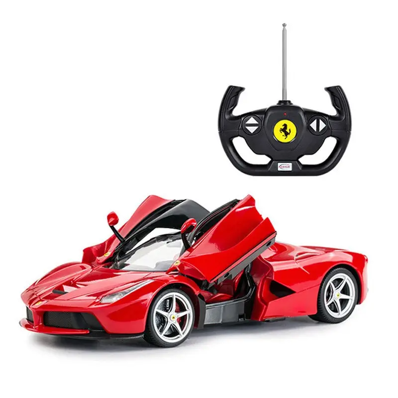 Ferrari Laferrari Rc Car 1/14 Scale Licensed Remote Control Toy Car With Open Butterfly Doors And Working Lights By Rastar 1