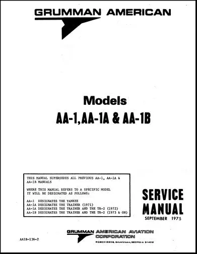 Grumman Aa-1, Aa-1A, Aa-1B 1969-76 Maintenance (Aa1b136-2) 1