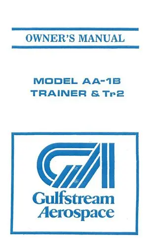 Grumman Aa1b Trainer-Tr-2 1973-76 Owner's Manual (Aaib-137-3) 1