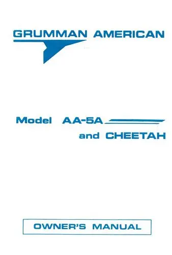 Grumman Aa-5A Cheetah Owner's Manual (Aa5a-137) 1