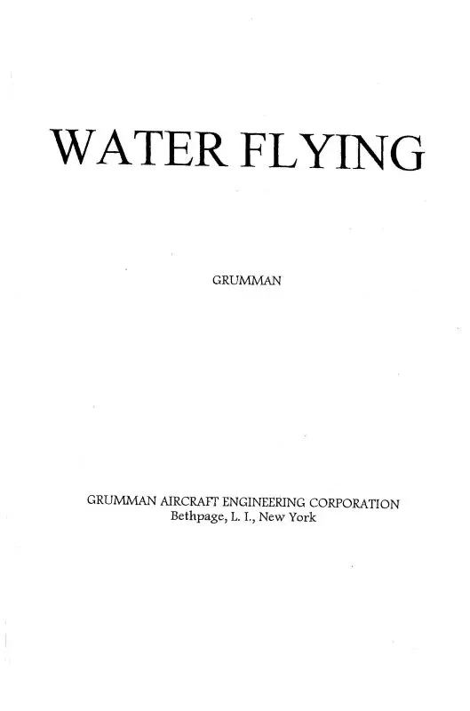 Grumman Amphibian Water Flying (Grwater-C) 1
