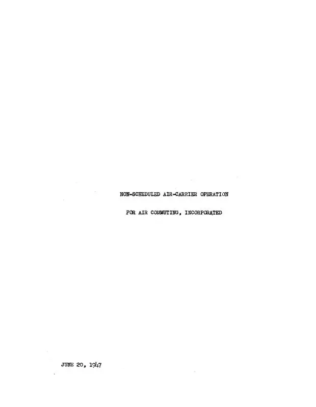 Grumman G-73 Air-Carrier Operation Instructions (Grg73-47-In-C) 1