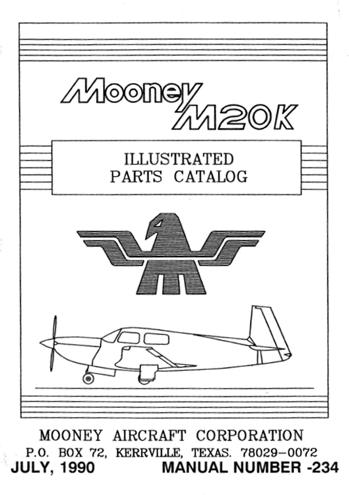 Mooney  M20k 231 Illustrated Parts Catalog (231) 1