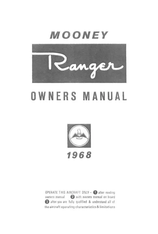 Mooney M20c Ranger 1968 Owner's Manual (68-20C-Om-B) 1