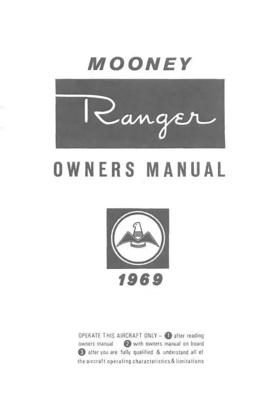 Mooney Ranger M20c 1969 Owner's Manual (Mom20c-69-O-C) 1