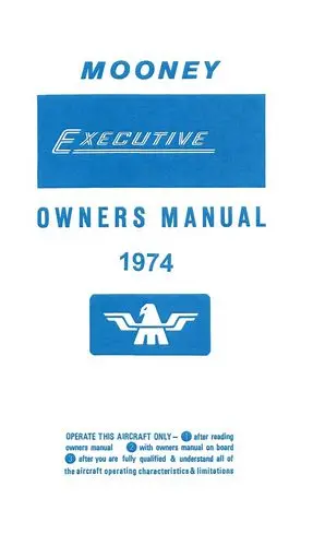 Mooney M20f Executive 1974 Owner's Manual (1219Mom20f-74-O) 1