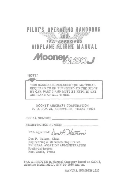 Mooney M20j 1981 Pilot's Operating Handbook (1225) 1