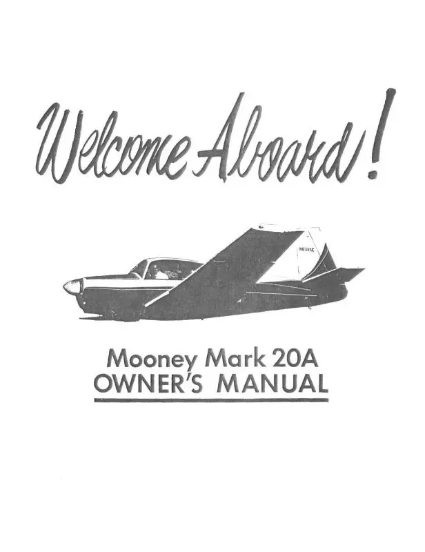 Mooney Mark 20A Owner's Manual (Mom20a-O) 1