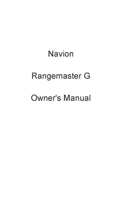 Navion  Rangemaster Owner's Manual (Nvrangemas-O-C) 1