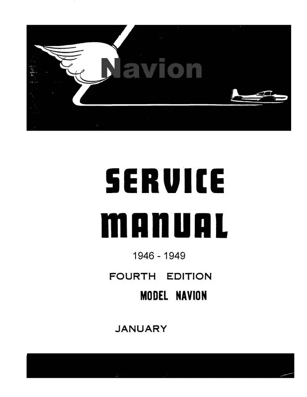 Navion  1946-1949 Maintenance Manual (Nvservice46-49M) 1