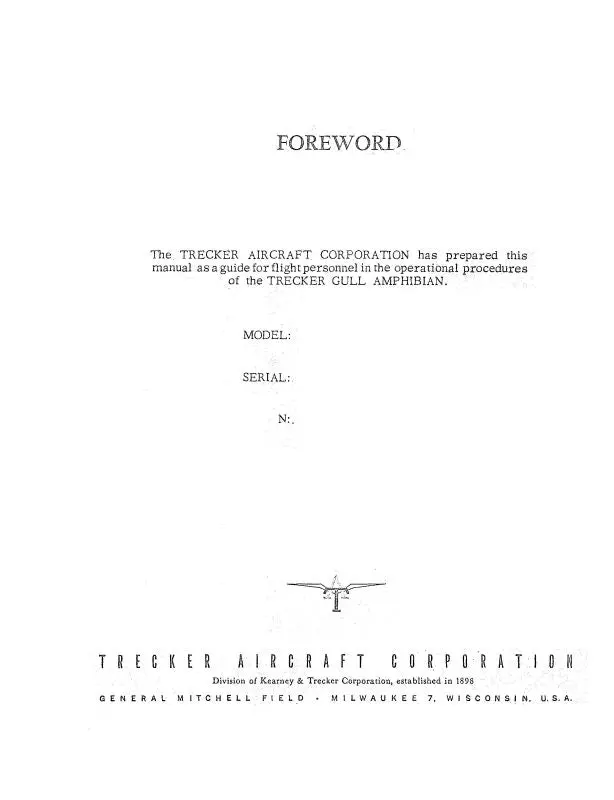 Piaggio P136l-1,P136l-2 Trecker Gull Service Letters & Bulletin (Po136l1,2-Slb) 1