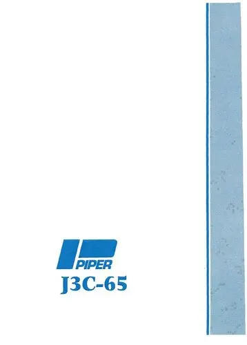 Piper J3c-65 Cub 1946 Owner's Manual (Paj3c6546o) 1