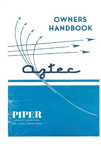 Piper Pa23-250 Aztec 1960-61 Owner's Manual (753-571) 1