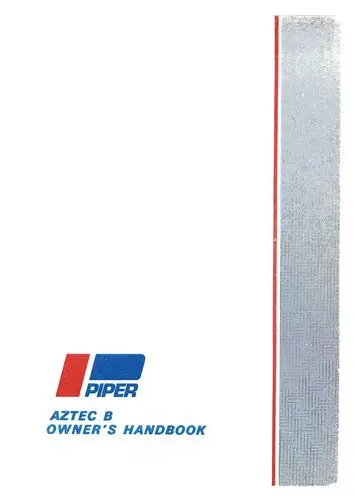 Piper Pa-23-250 Aztec B 1962-64 Owner's Manual (753-596) 1