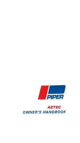 Piper Pa23-250 Aztec C 1964-65 Owner's Manual (753-665) 1