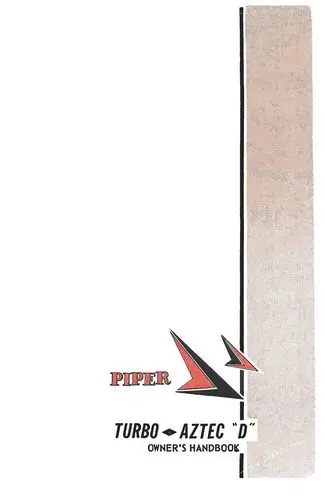 Piper Pa23-250 Turbo Aztec D 1969 Owner's Manual (753-794) 1