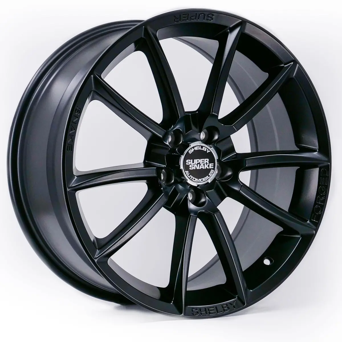 Ford Mustang Shelby Wheels 19 X 9.5 5X114.3 Set Of 4 Matte Black 1