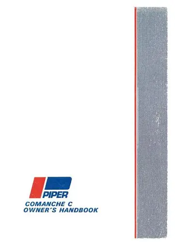 Piper Pa24-260 Comanche C 1969-72 Owner's Manual (753-774) 1